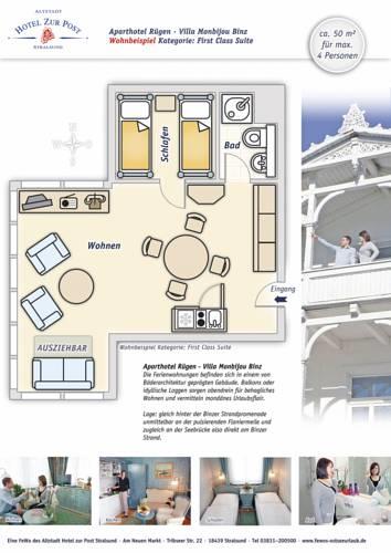 Апартаменты Aparthotel Rügen Monbijou Binz