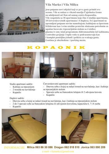 Апартаменты Villa Milica