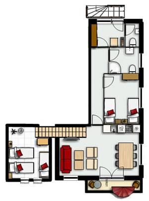 Appartement Kaprun Haus Rudolf