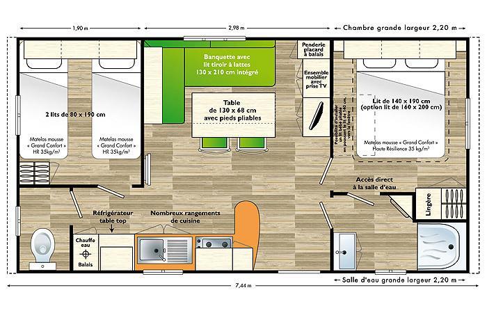Отель Camping la Roseraie d'Omaha
