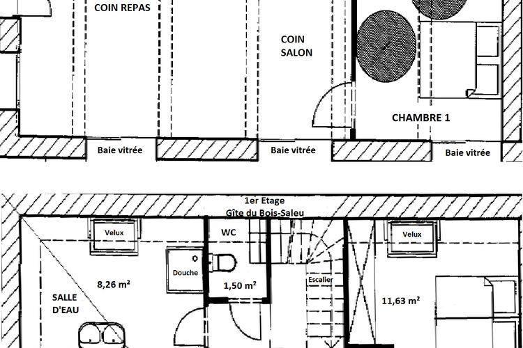 Апартаменты Holiday Home Le Bois Saleu Saint Crespin