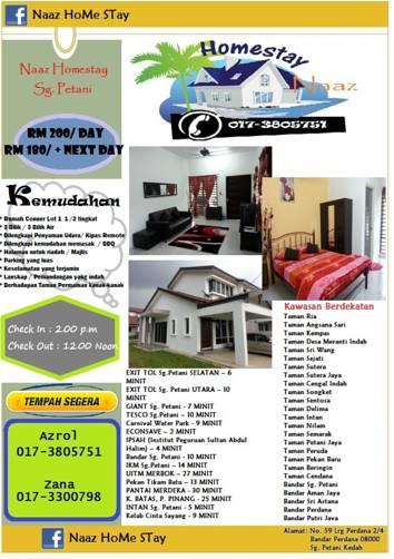 Отель Naaz Homestay Sungai Petani