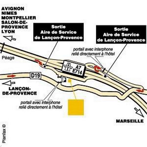 Отель Hotel Lancon de Provence