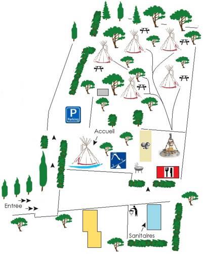 Отель Les Tipis du Soleil