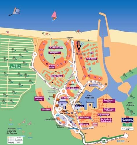Апартаменты Studio Port Nature village Naturiste