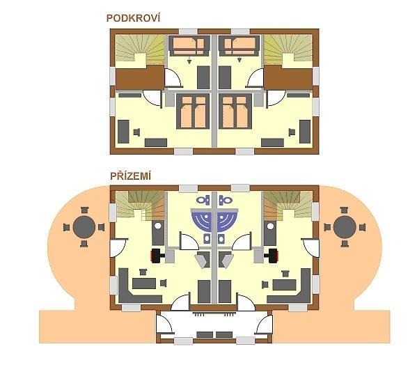 Апартаменты Apartmány v Moderní Roubence