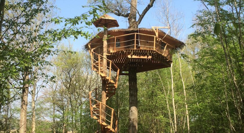 Отель Les Cabanes au Bois d'Orient