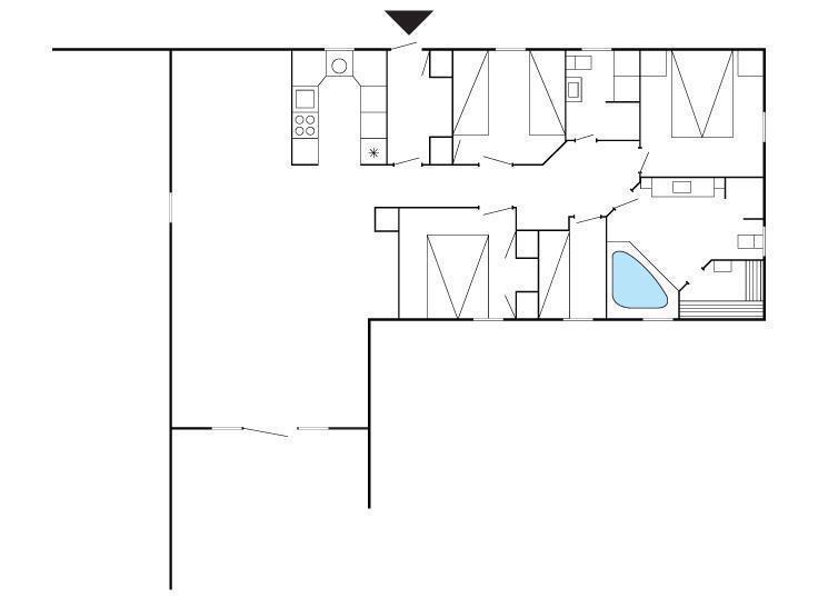 Апартаменты Holiday home Gaffelbjergvej 39 Vester Husby