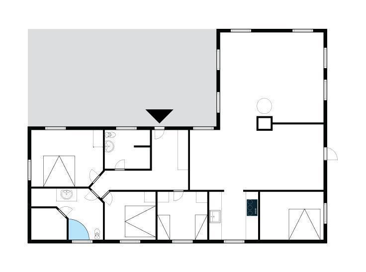 Апартаменты Holiday home Gr�vlgevej Vester Husby Ulfborg