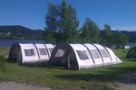 Rental tents on campsite Lipno Modrin