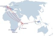 Карта перелётов / Сейшелы