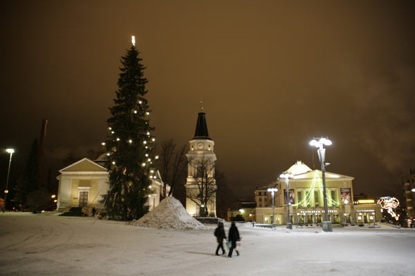 Главная городская ель / Фото из Финляндии