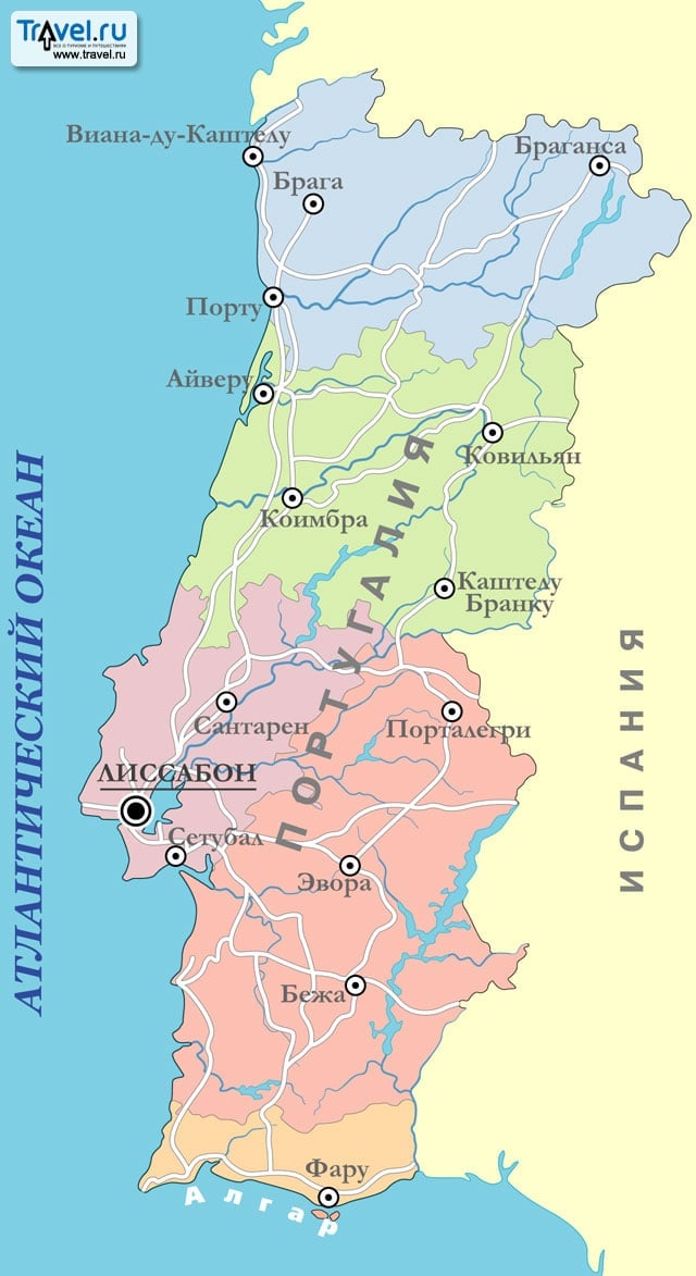 лагуш на карте португалии