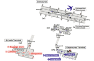Схема аэропорта Дубай / ОАЭ