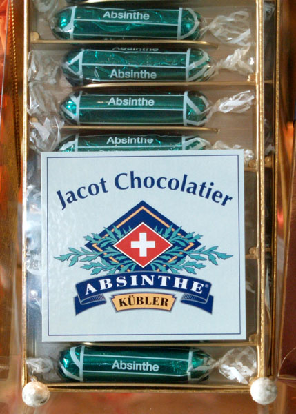 Шоколадные конфеты с абсентом / Фото из Швейцарии