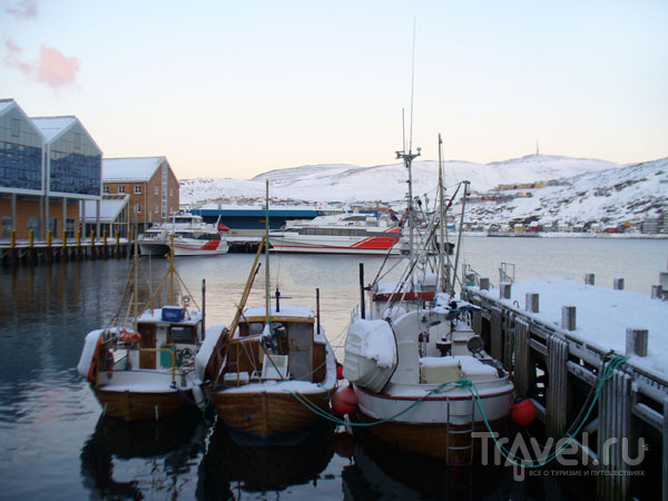 Пристань города Хаммерфест / Фото из Норвегии