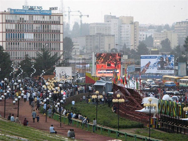 Главная площадь Аддис-Абебы / Фото из Эфиопии