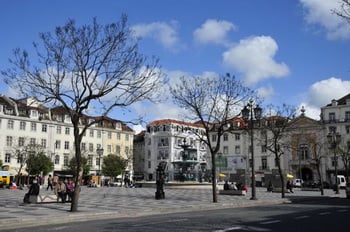 Площадь Rossio / Португалия