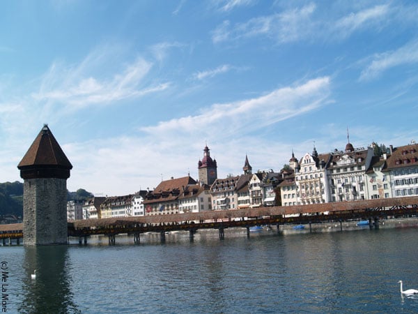 Капельбрюкке и восьмигранная башня, Люцерн / Фото из Швейцарии