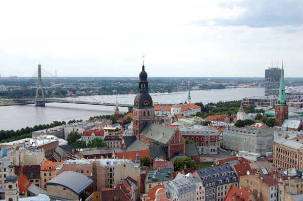Панорама Риги с башни собора Святого Петра / Фото из Латвии