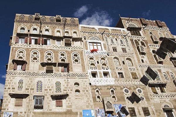 Колоритный дом в Старом городе, Сана / Фото из Йемена