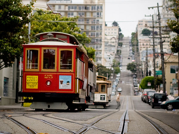 Трамваи на улицах Сан-Франциско / Фото из США