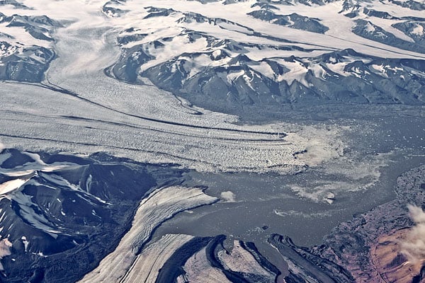 Вид на ледники Шпицбергена / Фото со Шпицбергена