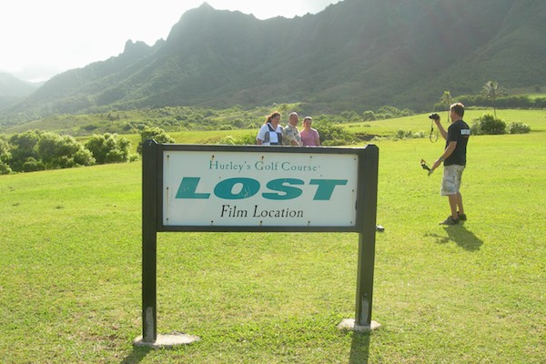 Надпись на щите говорит сама за себя: "LOST. Место съемок" / Фото из США