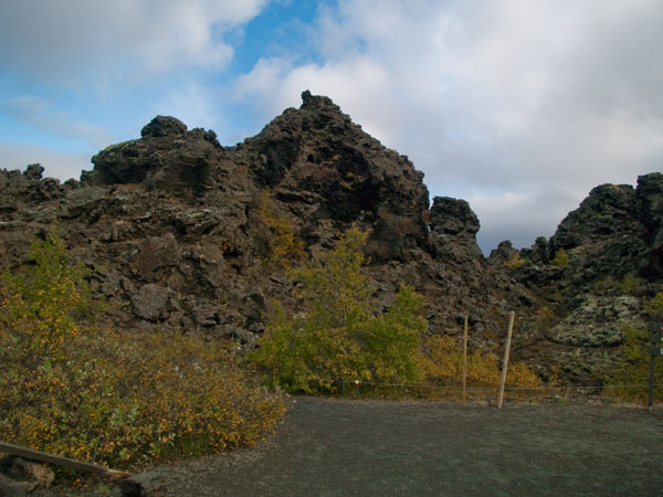Парк Dimmuborgir осенью / Фото из Исландии