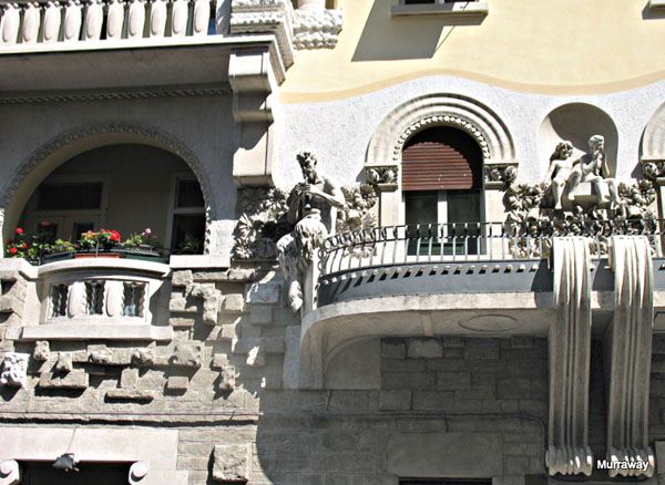 Фрагмент дома на Виа-Коммерциале в Триесте / Фото из Италии