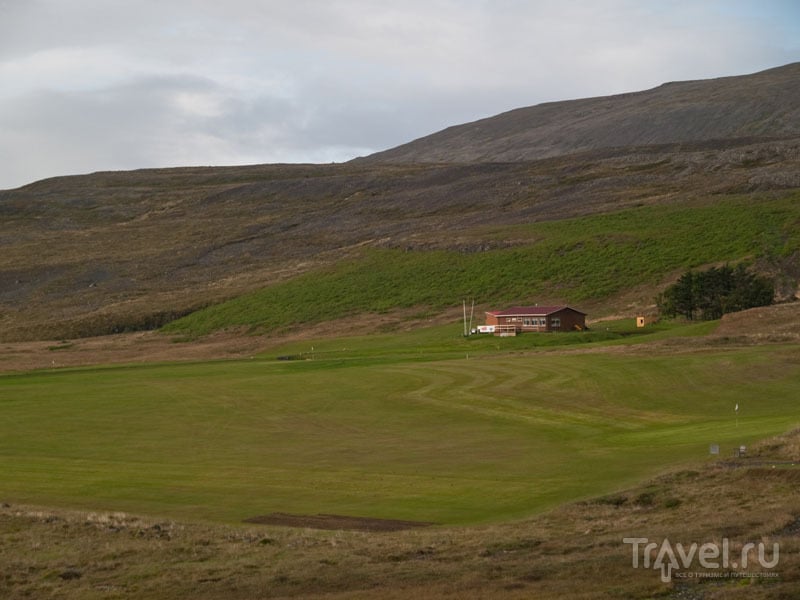 Настоящее поле для гольфа в Западных фьордах Исландии / Фото из Исландии