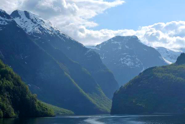 Вид с парома в Кёупангере / Фото из Норвегии