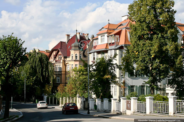 Жилые дома в Карловых Варах / Фото из Чехии