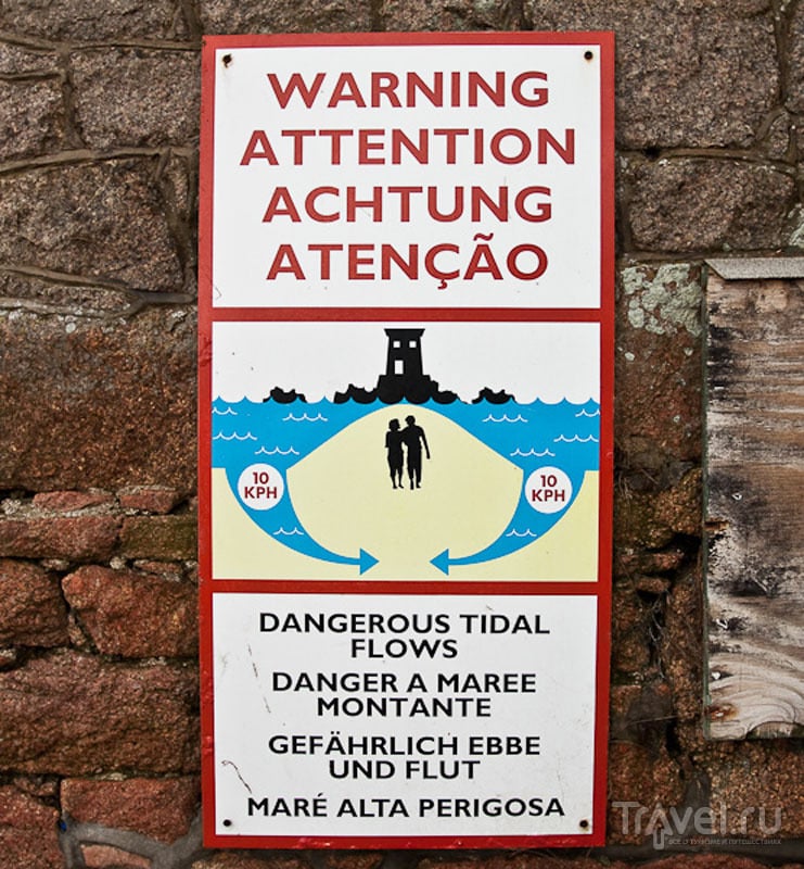 Предупреждение о приливе, остров Джерси / Фото из Великобритании