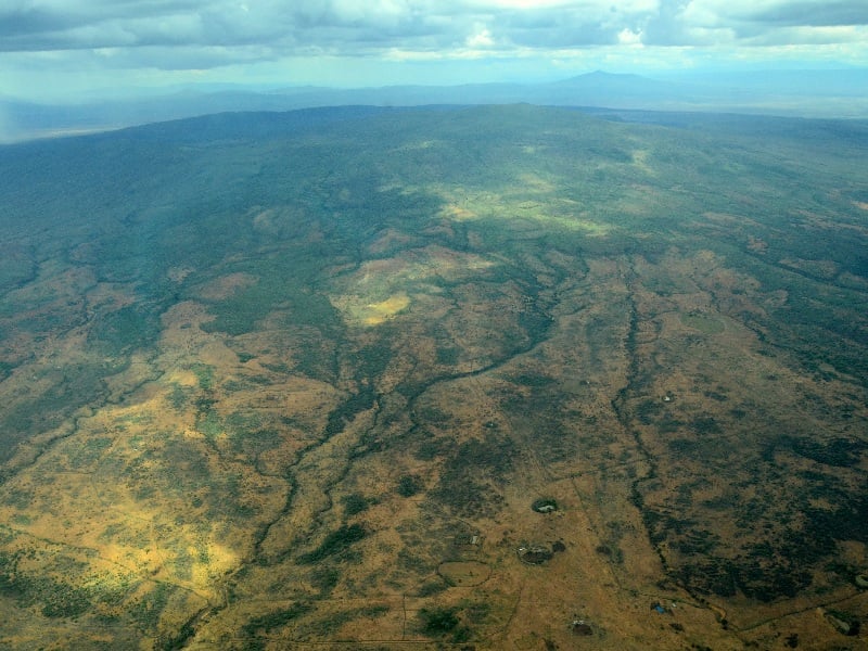 Вид на Кению с самолета / Фото из Кении