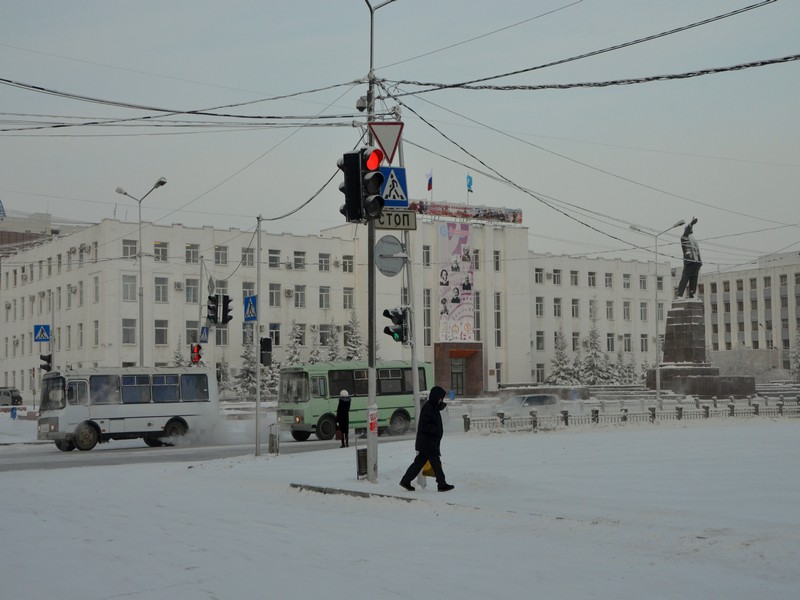 Площадь в Якутске / Фото из России