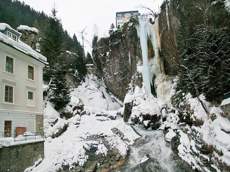 Замерзший водопад, Бадгастайн / Фото из Австрии