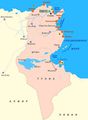 Озеро на карте / Тунис
