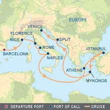 Схема маршрута / Греция