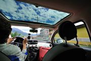 В салоне Fiat 500 / Швейцария