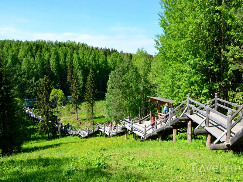 Деревянный настил в музее деревянного зодчества Малые Корелы / Фото из России