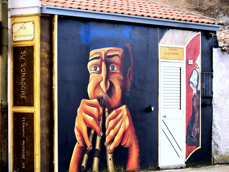 Стенная живопись в местечке Тиннура / Италия