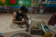 Мастерская по изготовлению велорикш / Бангладеш