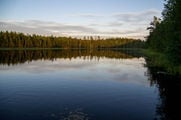 Озеро вечером / Финляндия