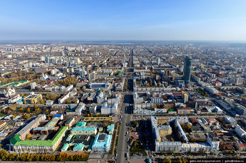 Екатеринбург с вертолета / Россия