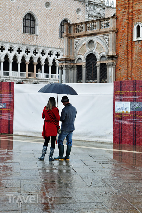 Венеция после сильного наводнения / Италия