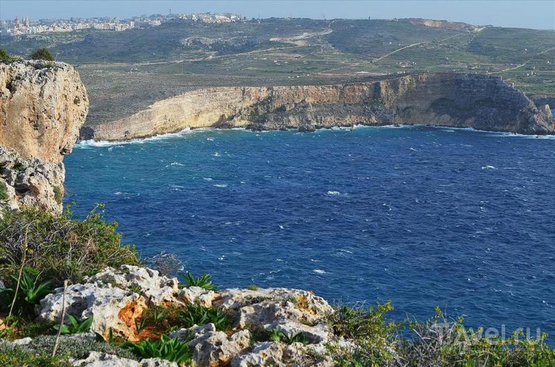 Cеверо-западное побережье Мальты: мощные скалы, крепости, дворцы, деревушки, дороги / Фото с Мальты