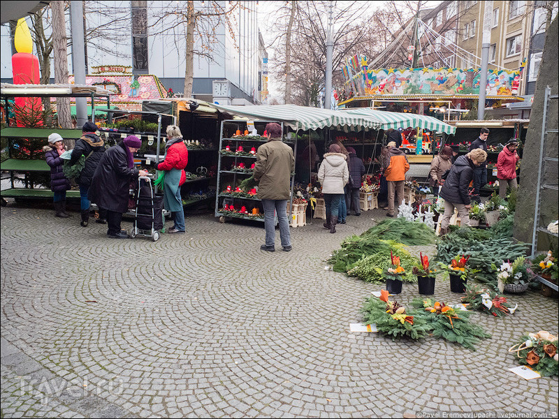 Рождественский рынок в немецком городке Хаген / Германия