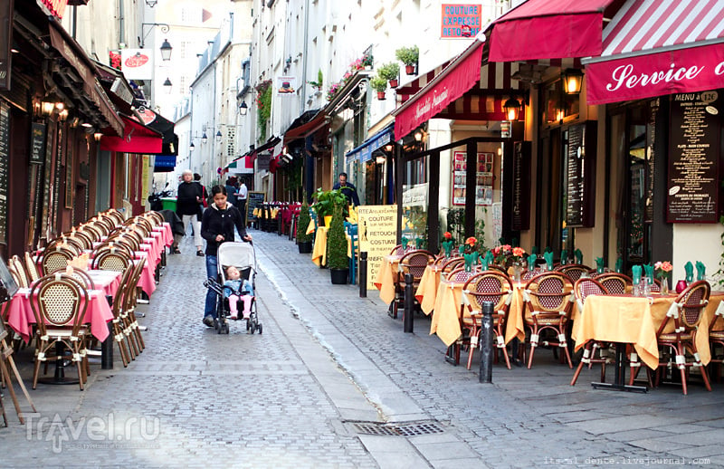 Прогулка по рынку rue Mouffetard / Фото из Франции