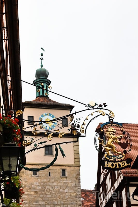 Европейские каникулы. Сказочный Rothenburg ob der Tauber (детали) / Германия